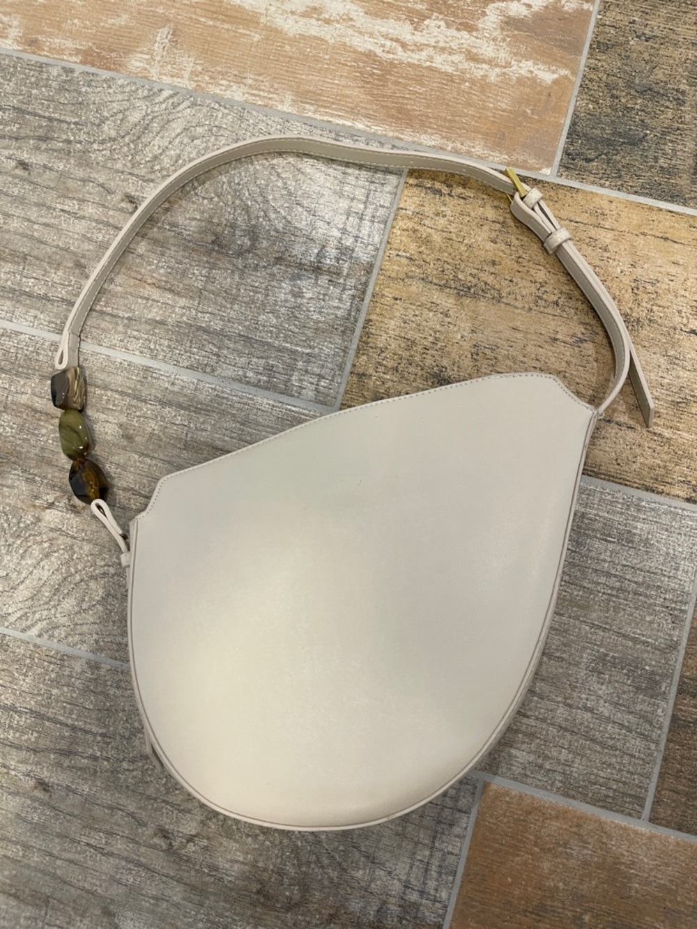 ZARA Nude Shoulder Bag Adjustable Strap - Picture 3 of 9